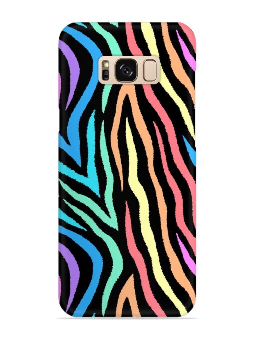 Colorful Abstract Zebra Snap Case for Samsung Galaxy S8 Zapvi