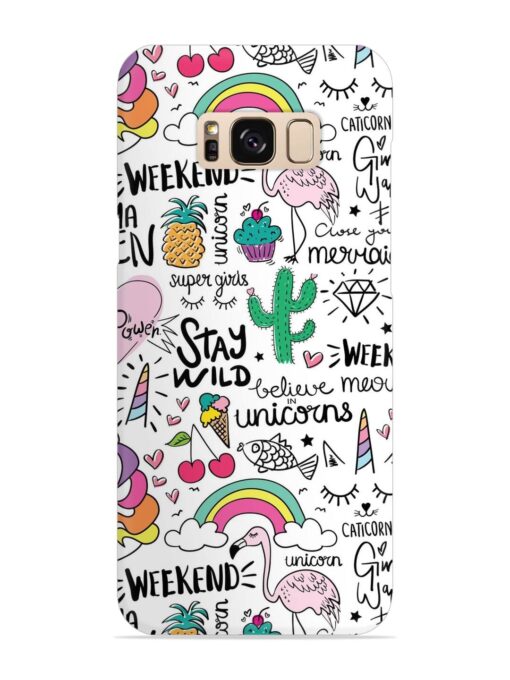 Unicorn Ice Cream Snap Case for Samsung Galaxy S8 Zapvi