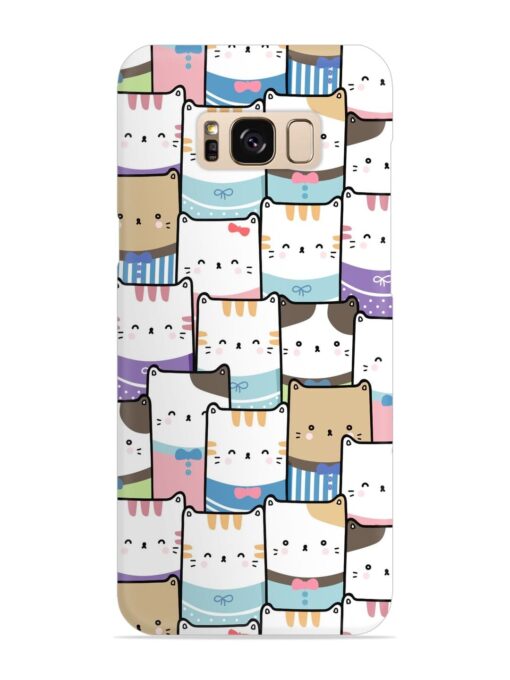 Cute Adorable Cat Snap Case for Samsung Galaxy S8 Zapvi