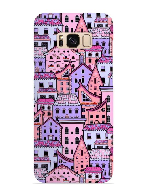 Seamless Pattern Houses Snap Case for Samsung Galaxy S8 Zapvi