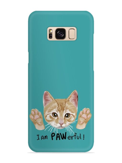 Typography Slogan Cat Snap Case for Samsung Galaxy S8 Zapvi