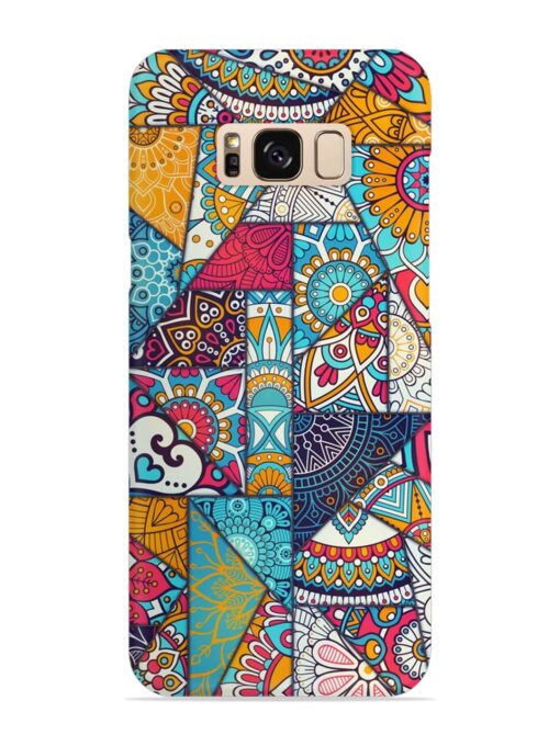 Patchwork Pattern Vintage Snap Case for Samsung Galaxy S8 Zapvi