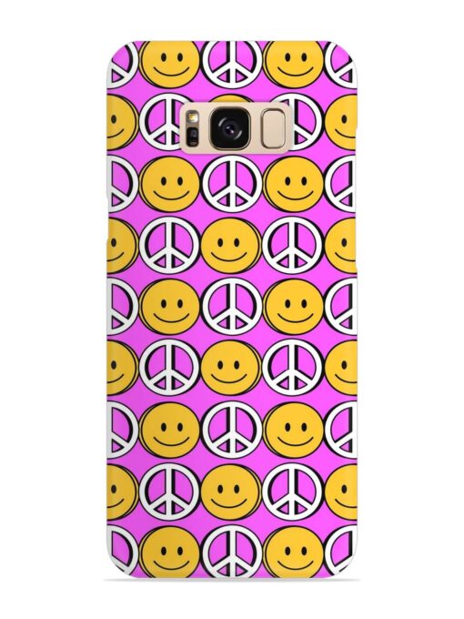 Smiley Face Peace Snap Case for Samsung Galaxy S8 Zapvi