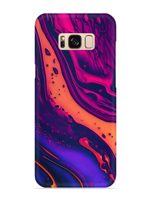 Fluid Blue Pink Art Snap Case for Samsung Galaxy S8 Zapvi