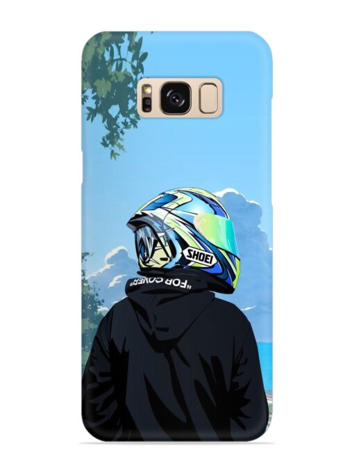 Rider With Helmet Snap Case for Samsung Galaxy S8