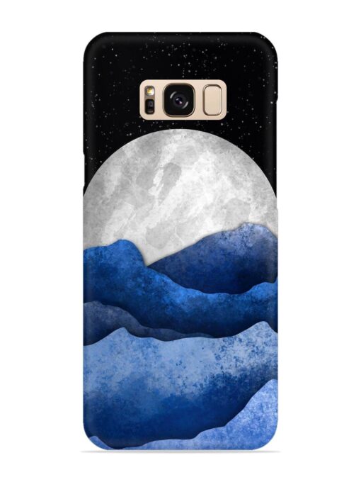 Full Moon Mountain Vector Snap Case for Samsung Galaxy S8 Zapvi