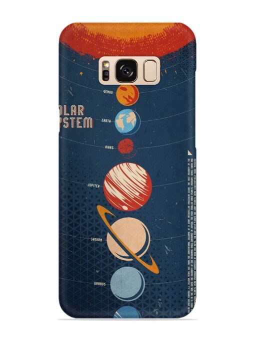 Solar System Vector Snap Case for Samsung Galaxy S8 Zapvi