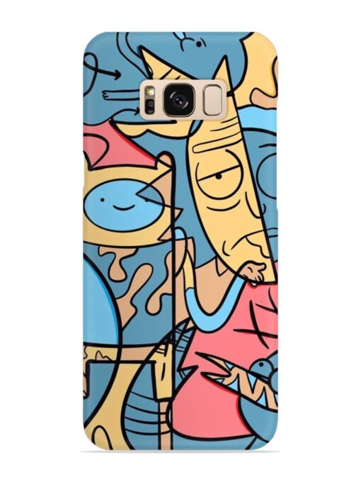 Silly Face Doodle Snap Case for Samsung Galaxy S8 Zapvi