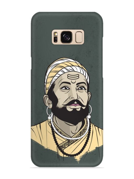 Shivaji Maharaj Vector Art Snap Case for Samsung Galaxy S8 Plus Zapvi