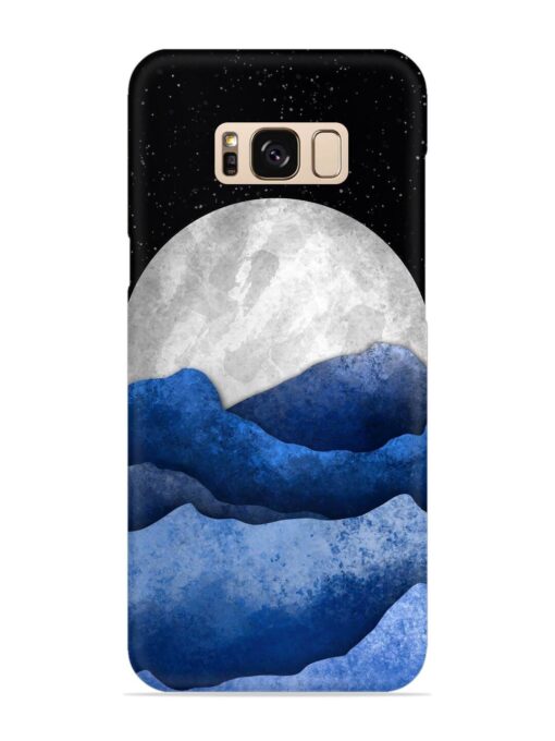 Full Moon Mountain Vector Snap Case for Samsung Galaxy S8 Plus Zapvi