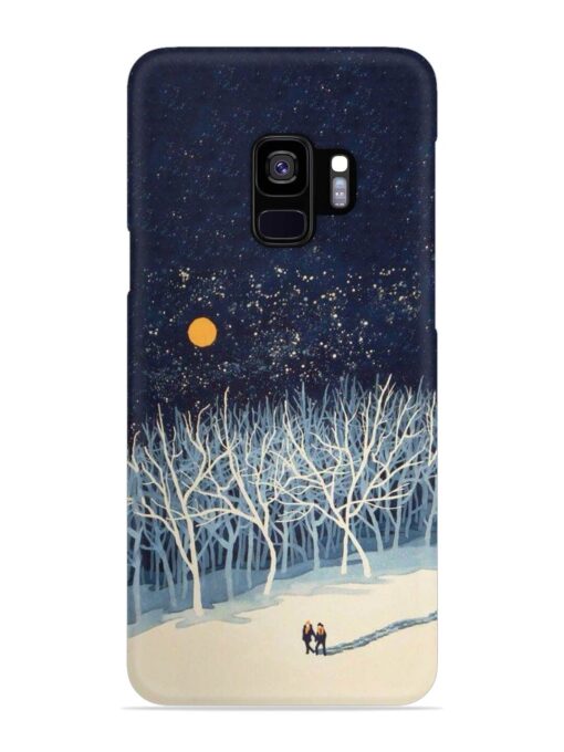 Full Moon Snowshoe Tour Snap Case for Samsung Galaxy S9 Zapvi