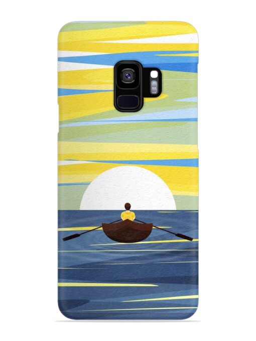 Rowing Person Ferry Paddle Snap Case for Samsung Galaxy S9 Zapvi