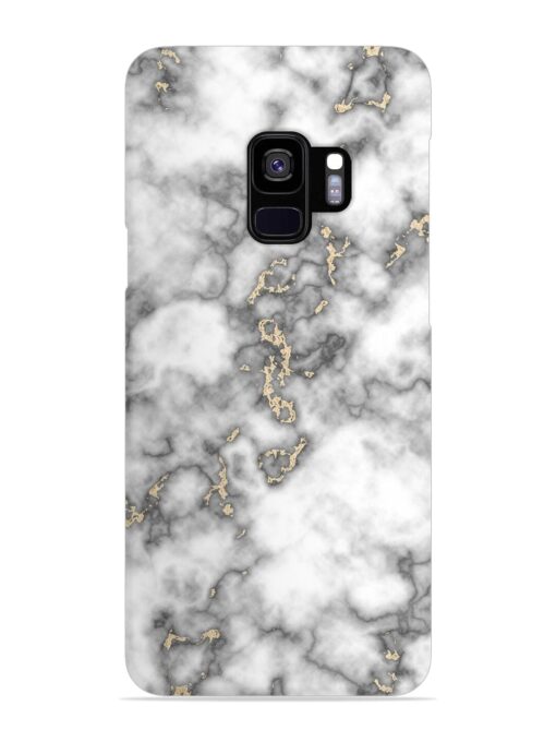 Gray And Gold Marble Snap Case for Samsung Galaxy S9 Zapvi