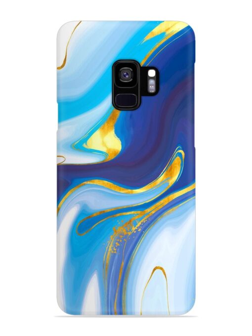 Watercolor Background With Golden Foil Snap Case for Samsung Galaxy S9 Zapvi