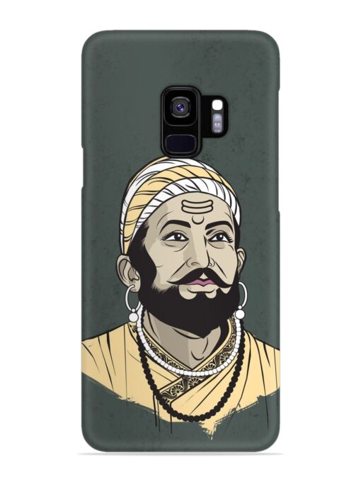 Shivaji Maharaj Vector Art Snap Case for Samsung Galaxy S9 Zapvi