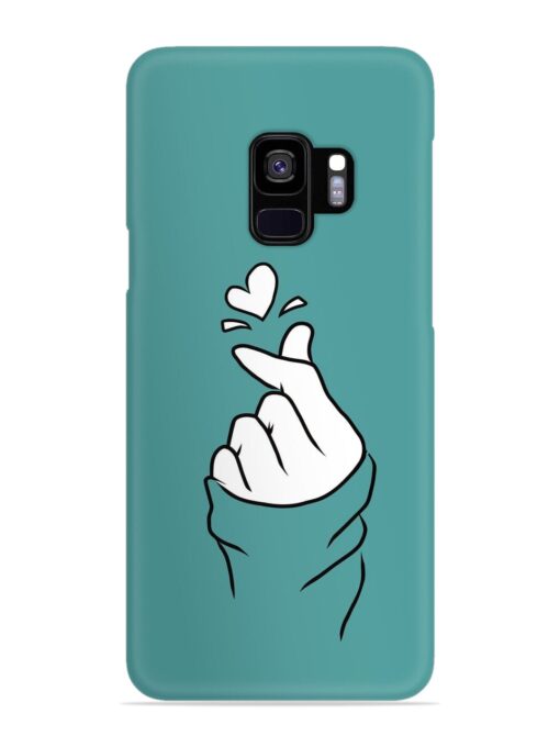 Korean Heart Sign Art Snap Case for Samsung Galaxy S9 Zapvi