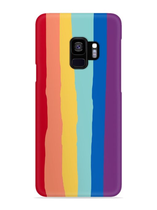 Rainbow Genuine Liquid Snap Case for Samsung Galaxy S9 Zapvi