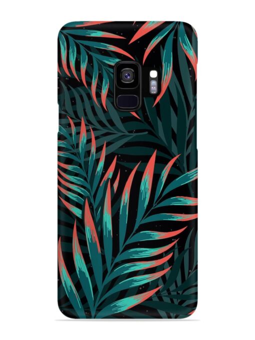 Green Leaf Art Snap Case for Samsung Galaxy S9 Zapvi