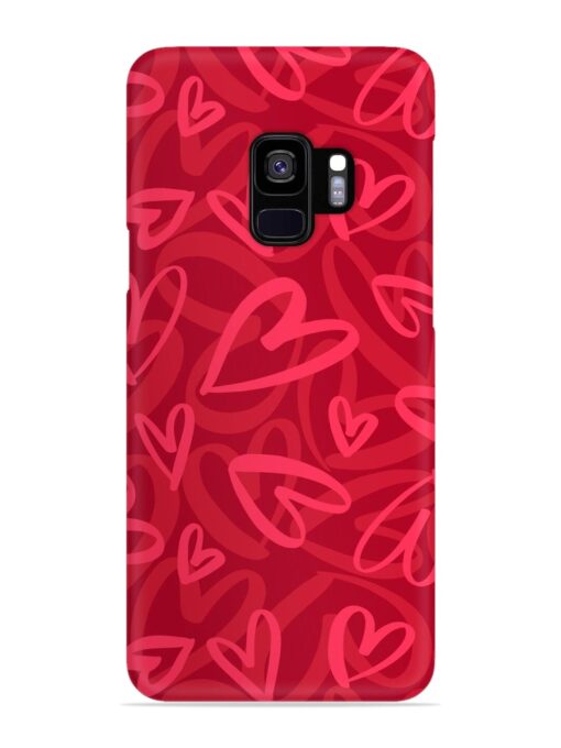 Seamless Romantic Pattern Snap Case for Samsung Galaxy S9 Zapvi