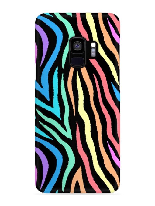 Colorful Abstract Zebra Snap Case for Samsung Galaxy S9 Zapvi