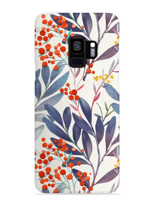 Seamless Floral Pattern Snap Case for Samsung Galaxy S9 Zapvi