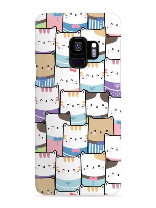 Cute Adorable Cat Snap Case for Samsung Galaxy S9 Zapvi