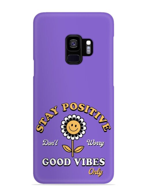 Retro Positive Flower Snap Case for Samsung Galaxy S9 Zapvi