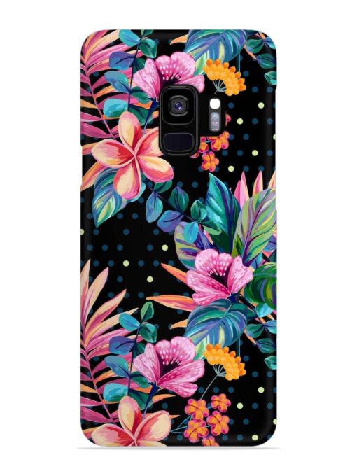 Seamless Floral Pattern Snap Case for Samsung Galaxy S9 Zapvi