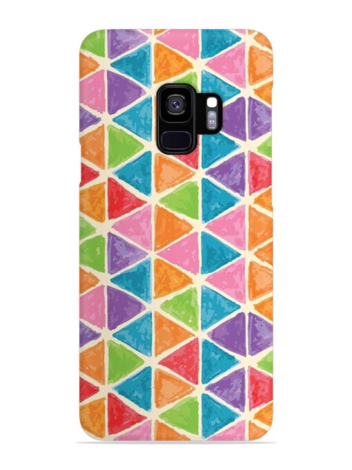 Seamless Colorful Isometric Snap Case for Samsung Galaxy S9 Zapvi