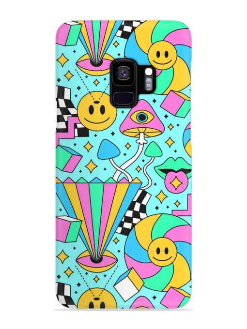 Trippy Rainbow 60S Snap Case for Samsung Galaxy S9 Zapvi