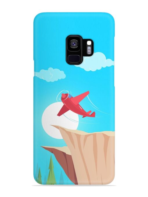 Small Planes In Flight Snap Case for Samsung Galaxy S9 Zapvi