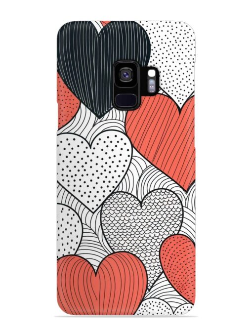 Girly Heart Seamless Snap Case for Samsung Galaxy S9 Zapvi