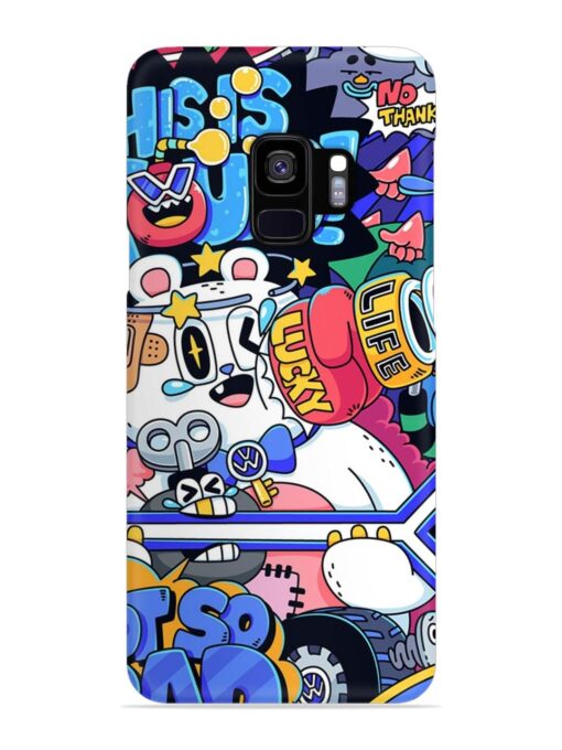 Universal Doodle Snap Case for Samsung Galaxy S9 Zapvi