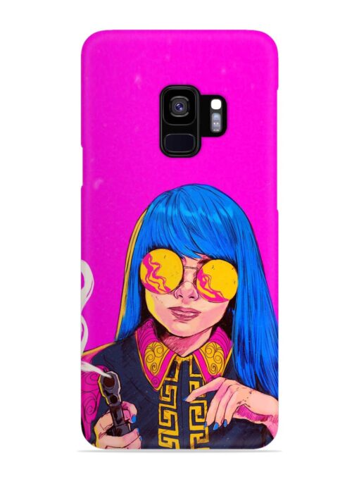 Aesthetic Anime Girl Snap Case for Samsung Galaxy S9 Zapvi