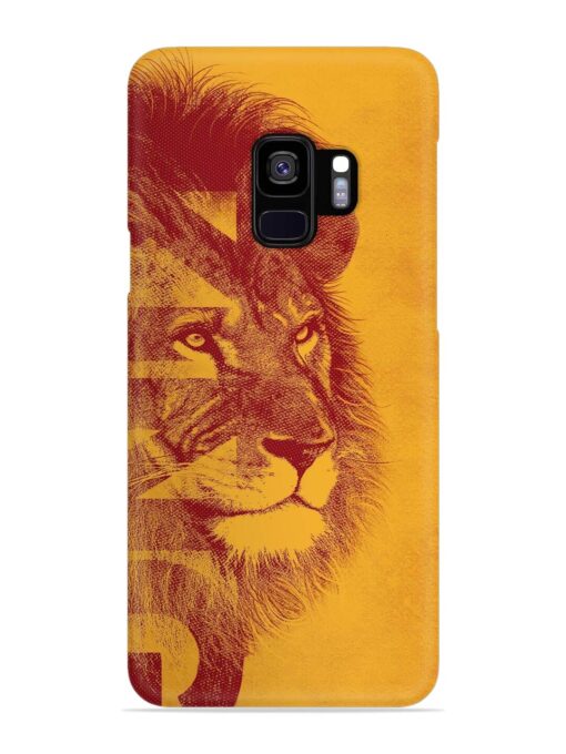 Gold Lion Crown Art Snap Case for Samsung Galaxy S9 Zapvi