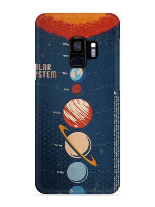 Solar System Vector Snap Case for Samsung Galaxy S9 Zapvi