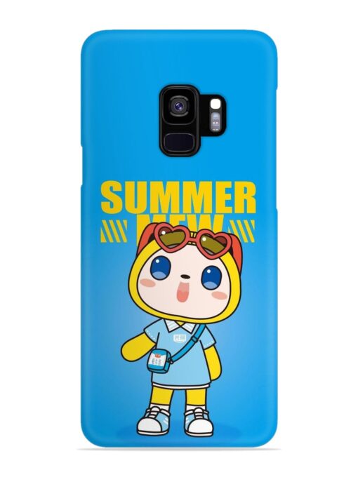 Summer Mew Cartoon Snap Case for Samsung Galaxy S9 Zapvi