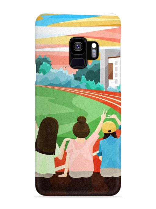 School Playground Snap Case for Samsung Galaxy S9 Zapvi