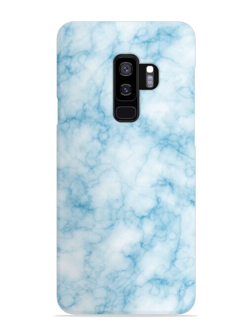 Blue White Natural Marble Snap Case for Samsung Galaxy S9 Plus Zapvi