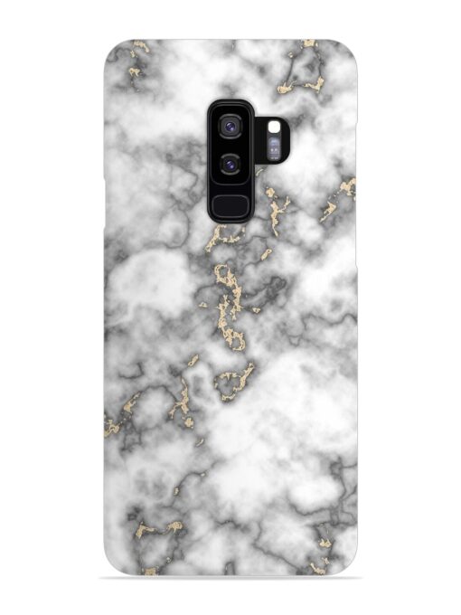 Gray And Gold Marble Snap Case for Samsung Galaxy S9 Plus Zapvi