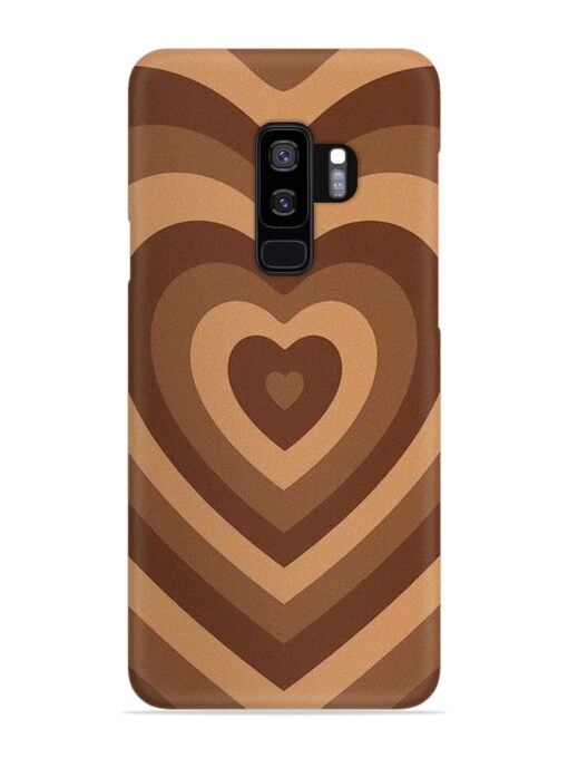 Brown Heart Snap Case for Samsung Galaxy S9 Plus Zapvi