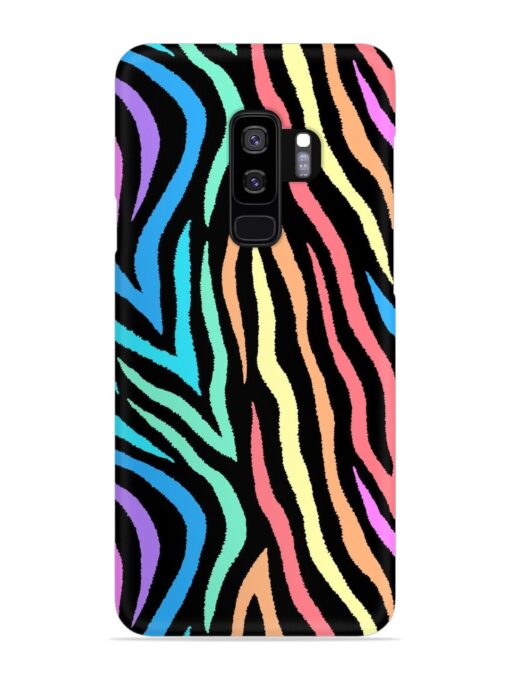 Colorful Abstract Zebra Snap Case for Samsung Galaxy S9 Plus Zapvi