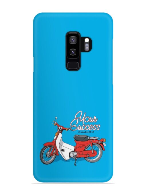 Motorcycles Image Vector Snap Case for Samsung Galaxy S9 Plus Zapvi