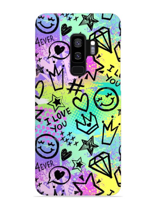 Bright Seamless Pattern Snap Case for Samsung Galaxy S9 Plus Zapvi