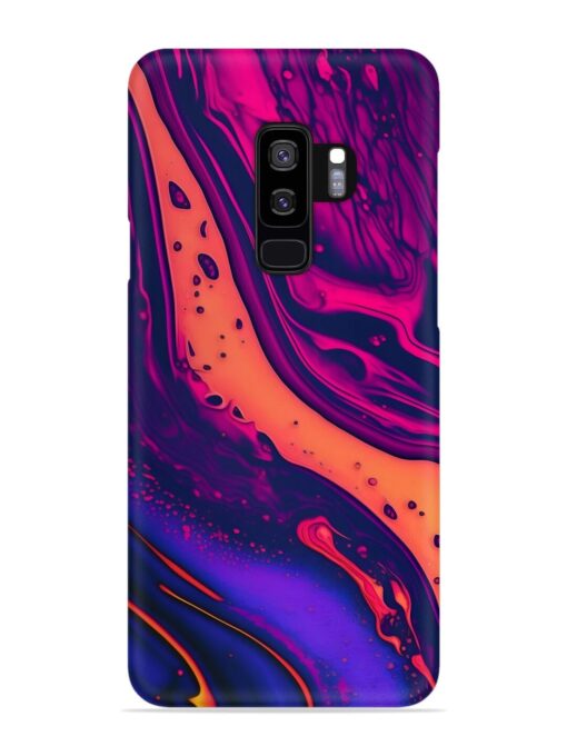 Fluid Blue Pink Art Snap Case for Samsung Galaxy S9 Plus