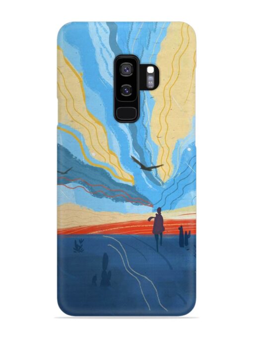 Minimal Abstract Landscape Snap Case for Samsung Galaxy S9 Plus Zapvi