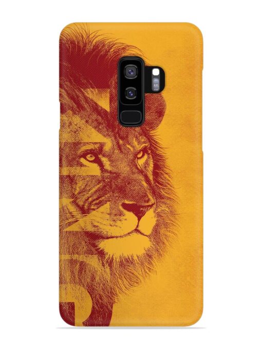 Gold Lion Crown Art Snap Case for Samsung Galaxy S9 Plus Zapvi