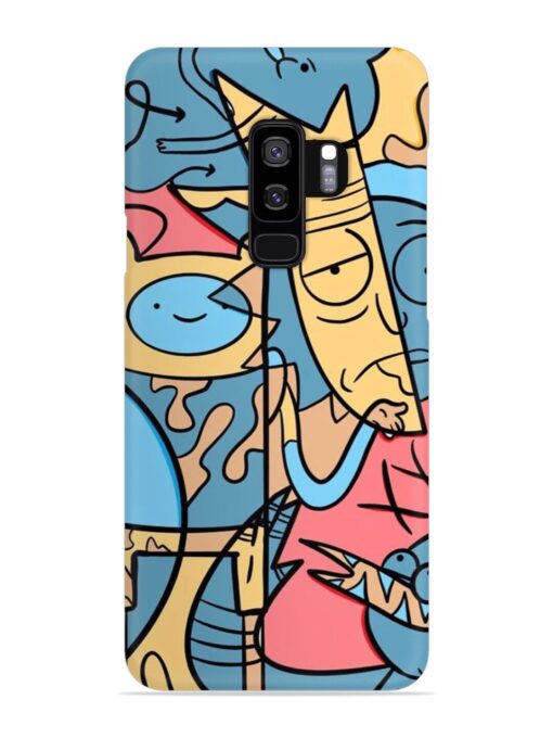 Silly Face Doodle Snap Case for Samsung Galaxy S9 Plus Zapvi