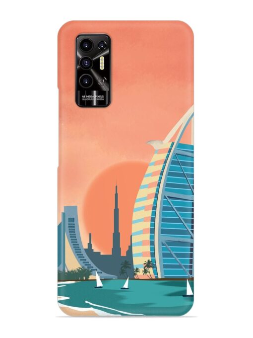 Dubai Architectural Scenery Snap Case for Tecno Pova 2 Zapvi