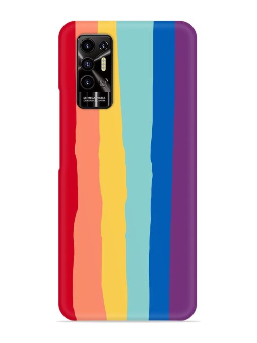 Rainbow Genuine Liquid Snap Case for Tecno Pova 2 Zapvi